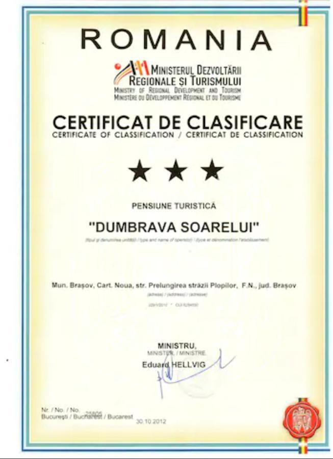 Dumbrava Soarelui Hotel Brassó Kültér fotó